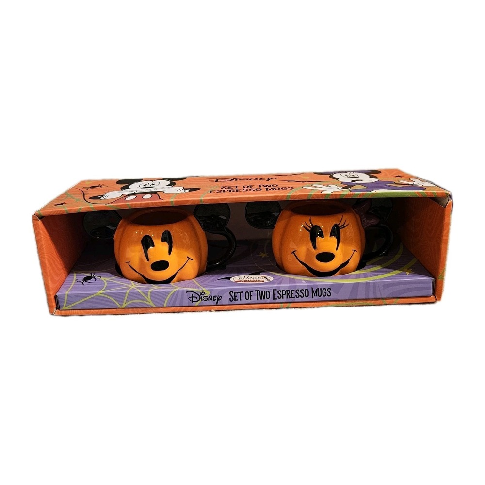 Disney pumpkin mickey espresso mugs
